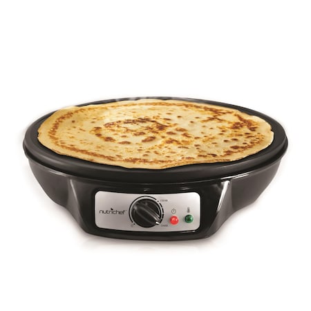 Nutrichef Electric Griddle - Crepe Maker Cooktop Hot Plate PCRM12.V7